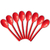 Cucharas Compostables Rojas. 8 unidades