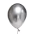 Globo R12 (28 cms) Reflex Plateado. 6 unidades.