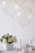 Globo R12 (28 cms) Cristal Transparente. 6 Unidades. - Ohlalá Celebraciones