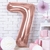 Globo Oro Rosado Metalizado #7 - 86 cms. - comprar online