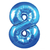 Globo Azul Metalizado #8 - 86 cms. - comprar online