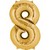 Globo Dorado Metalizado #8 - 86 cms.