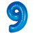 Globo Azul Metalizado #9 - 86 cms. en internet