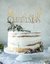Topper para torta - Merry Christmas Dorado