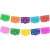 Banderines Papel Picado Tradicional Destello Floral. 10 Banderines.