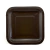 Platos Cuadrados Café Chocolate Unicolor. 19 cms. - 8 unidades