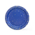 Platos Redondos de Cartón Azul Rey con Estrellitas Doradas y Plateadas 18 cms. 8 unidades