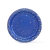 Platos Redondos de Cartón Azul Rey con Estrellitas Doradas y Plateadas 18 cms. 8 unidades