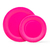 Platos Redondos de Cartón Fucsia - 8 unidades - comprar online