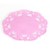 Posavasos Rosado Diseño Encaje. 8 unidades