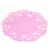 Posavasos Rosado Diseño Encaje. 8 unidades