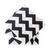 Servilletas Pequeñas Chevron Blanco y Negro. 16 unidades