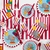 Vasos de Cartón Rayas Verticales Cute Circus. 8 unidades - comprar online