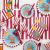 Vasos de Cartón Rayas Verticales Cute Circus. 8 unidades - comprar online