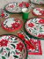 Platos Poinsettias. 18 cms - 10 unidades - comprar online