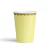 Vasos de Cartón Amarillo Pastel con Borde Dorado Mate. 8 unidades - comprar online