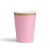 Vasos de Cartón Rosado con Borde Dorado Mate. 8 unidades - comprar online