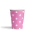 Vasos de Cartón Puntos Blancos sobre Rosado. 8 unidades - comprar online