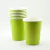 Vasos de Cartón Verde Limón. 8 unidades. - comprar online