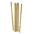 Velas Largas 14 cms Doradas. 6 unidades