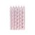 Velas Espiraladas Rosado Pastel Satinado. 6 unidades