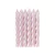 Velas Espiraladas Rosado Pastel Satinado. 6 unidades