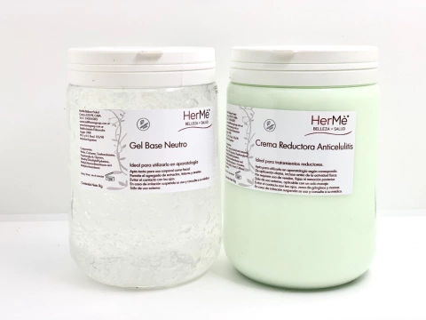 Set Profesional Galvanica: Gel Base x 1 kilo + Crema Reductora x 1 kilo