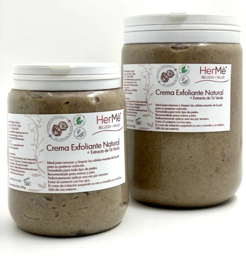 Crema Exfoliante Natural De Te Verde & Oliva