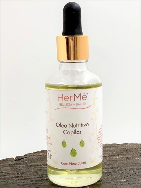 Óleo Nutritivo Capilar - Aceites Puro de Argán, Almendras, Ricino y Palta