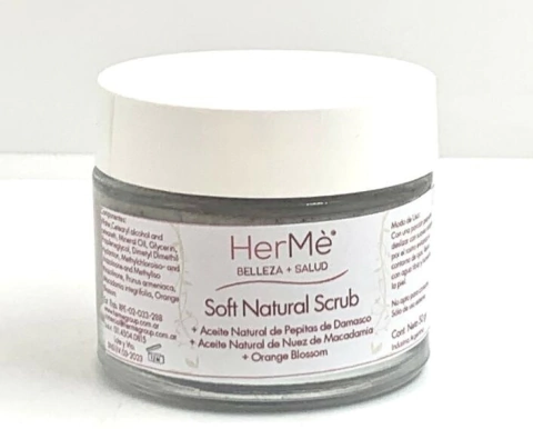 Soft Natural Scrub X 50gr. Pepitas De Damasco & Macadamia - comprar online