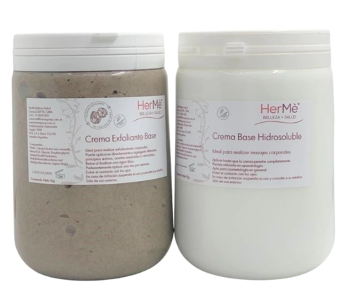 Set Base: Crema Base Neutra + Crema Exfoliante Base - comprar online