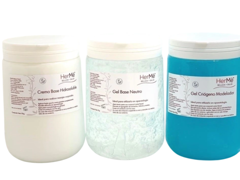 3P- Combo Profesional - Crema Base+ Gel Base+ Gel Criógeno - comprar online