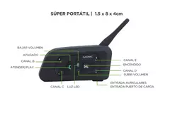 Intercomunicador Bluetooth Gadnic G-600 para moto - Crossover