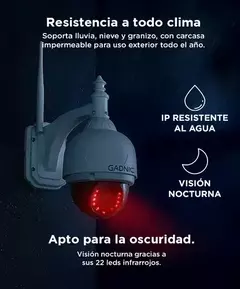 Cámara de Seguridad Gadnic Domo Motorizado IP WiFi Full HD Visión Nocturna - Crossover