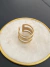 ANILLO CINTA CALADA BRONCE - tienda online