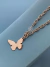 COLLAR MARIPOSA SILVER - comprar online