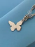 COLLAR MARIPOSA SILVER