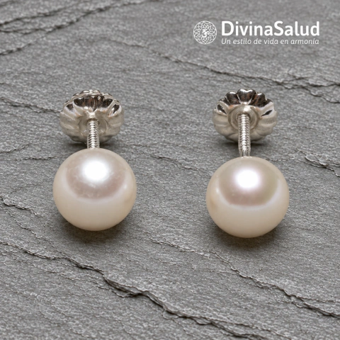 Perlas Grado A con Plata 925 aros
