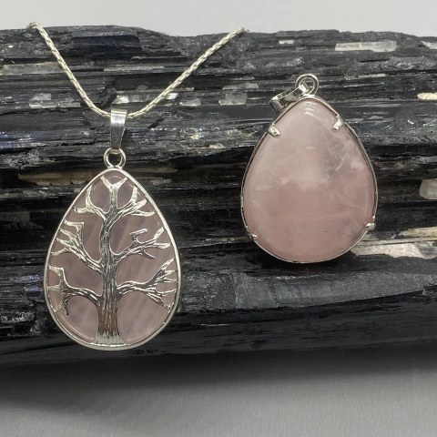 Cuarzo Árbol 2 en 1 Dije - con cadena - comprar online