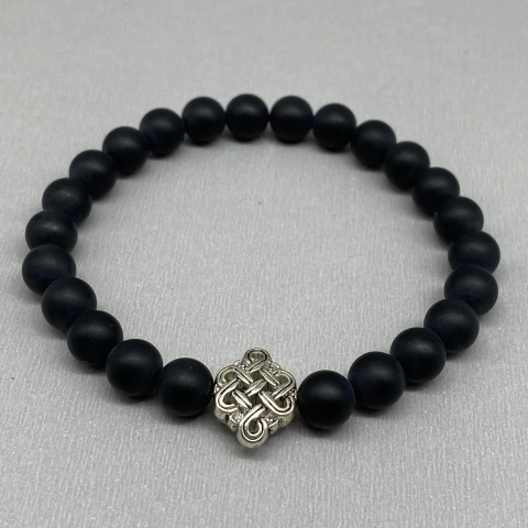 Ónix con Nudo Tibetano