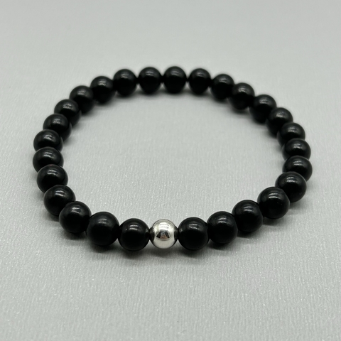 Pulsera de Shungit Nº 6 con Plata 925