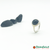 Anillo Onix Media esfera Plata 925
