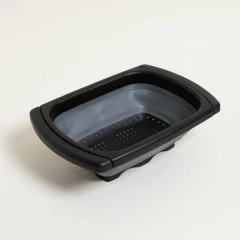 Colador Silicona Plegable Ne-Gr 39x26 Cm (0124069)