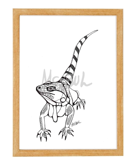 Cuadro #017 Lagarto by Meibul