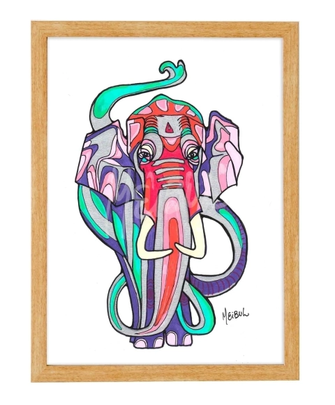 Cuadro #079 Elefante by Meibul
