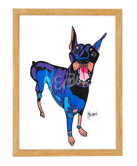Cuadro #081 Doberman by Meibul
