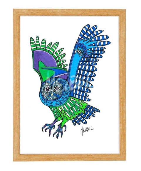 Cuadro #082 Búho by Meibul