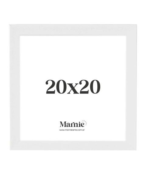 Marco Blanco 20x20 cm