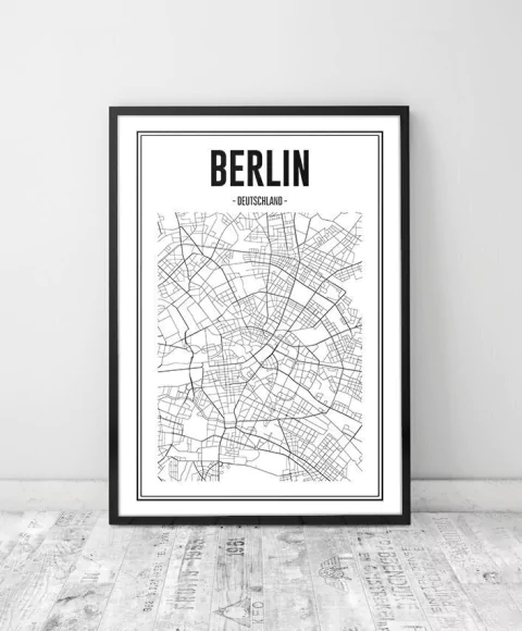 Cuadro Mapa Berlin