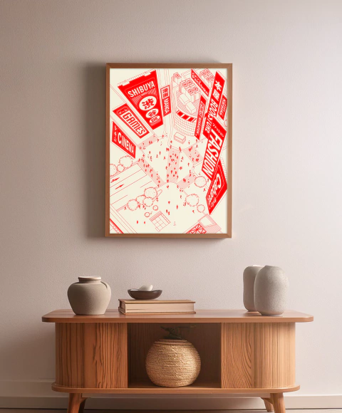 Cuadro Ilustración Tokio #101